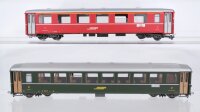 Bemo H0e Konvolut Personenwagen 1./2. Kl. RhB