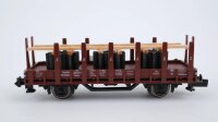 Minitrix N 13457 Rungenwagen mit Ladung DR