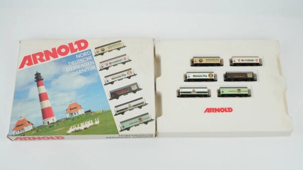 Arnold N 0148 Güterwagen Set Norddeutsche Bierwagen Garnitur