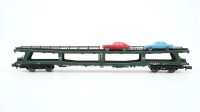 Fleischmann N 8285 Autotransportwagen teilbeladen DB