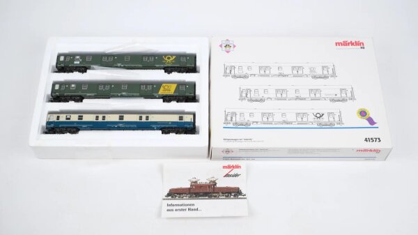 Märklin H0 41573 Bahnpostwagen-Set "InterCity" Deutsche Post AG