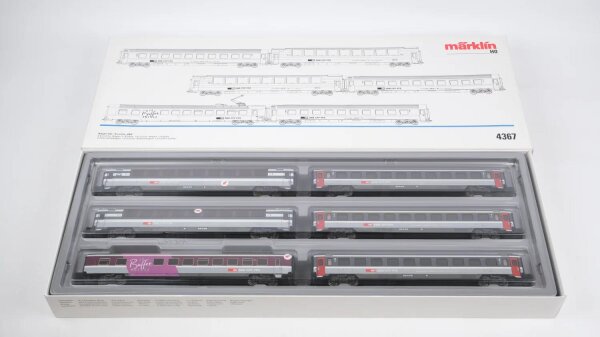 Märklin H0 4367 Wagen-Set "EuroCity SBB" SBB CFF FFS Wechselstrom