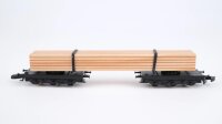 Märklin Z 8619 Langholz-Rungenwagen (Zweiteilig) der DB