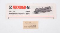 Arnold N 2270 Dampflok BR 78 211 DB