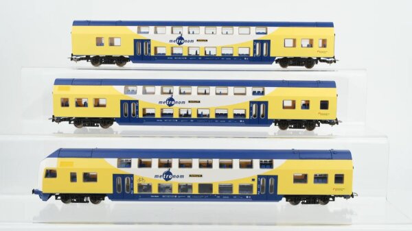 Piko H0 Konvolut Metronom Doppelstockwagen Steuerwagen