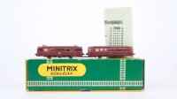 Minitrix N 2980 Schienenbus VT 98 mit Beiwagen VS 98 DB Gleichstrom
