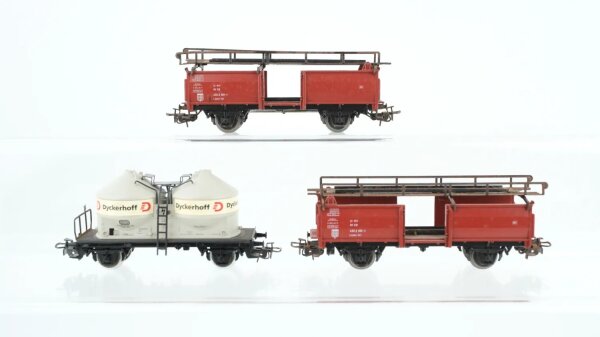 Märklin H0 Konvolut Autotransportwagen Silowagen Dyckerhoff DB