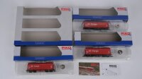 Piko H0 58323 Schiebeplanenwagen Set Shimmns-tu DB AG