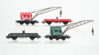 Märklin H0 Konvolut Kranwagen mit Kranschutzwagen DB