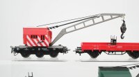 Märklin H0 Konvolut Kranwagen mit Kranschutzwagen DB