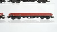 Märklin H0 Konvolut Niederbordwagen teilbeladen DB