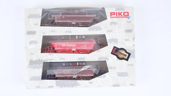 Piko H0 58027 Güterwagenset Kalkwagen gealtert 3-teilig DB