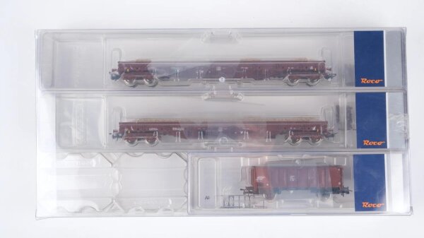 Roco H0 77041 Güterwagenset Sandzug 3-teilig DR