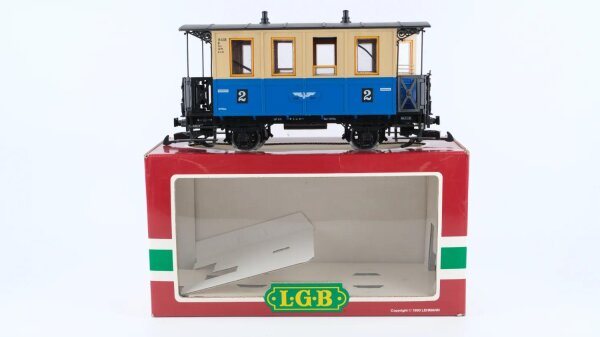 LGB G 30150 Personenwagen blau beige 2Kl. LGB 3015