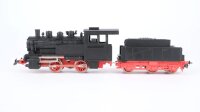 Piko H0 Dampflok 2-achsig schwarz m. Tender Gleichstrom