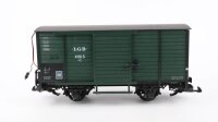 LGB G 4135 S Gedeckter Güterwagen grün Sound