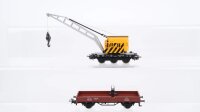 Märklin H0 Konvolut Kranwagen Kranschutzwagen DB