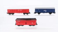 Märklin H0 Konvolut Selbstentladewagen gedeckter...