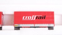 Märklin H0 47070 Güterwagen-Set Containerwagen mit LKW-Wechselpritschen SBB