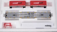 Märklin H0 47070 Güterwagen-Set Containerwagen mit LKW-Wechselpritschen SBB