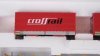 Märklin H0 47070 Güterwagen-Set Containerwagen mit LKW-Wechselpritschen SBB