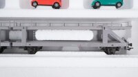 Märklin H0 47122 Doppel-Autotransportwagen mit 8 Mercedes-Benz A-Klasse Fahrzeugen DB