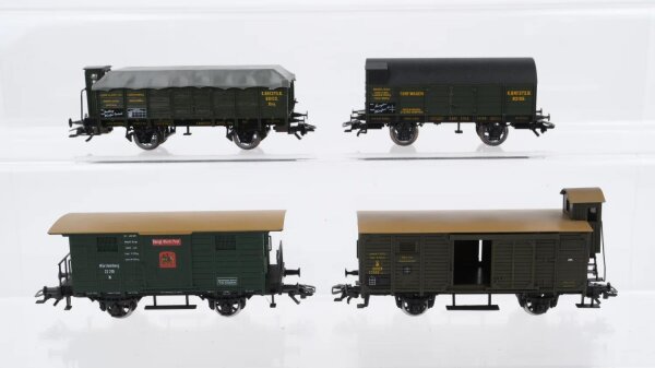 Märklin H0 Konvolut gedeckte Güterwagen Hochbordwagen K.Bay.Sts.B. ua