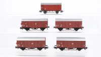 Märklin H0 Konvolut gedeckte Güterwagen DB