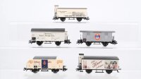 Märklin H0 Konvolut gedeckte Güterwagen...