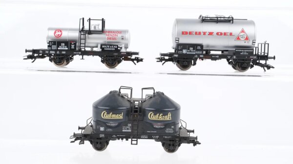 Märklin H0 Konvolut Kesselwagen Deutz Bolte Silowagen Clubmast DB