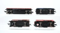 Fleischmann H0 Konvolut gedeckte Güterwagen Schlösser Alt Tiertransportwagen Niederbordwagen DB