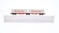 Rocky Rail N RR60205 Containertragwagen Sgrss80 Yang Ming...