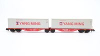 Rocky Rail N RR60205 Containertragwagen Sgrss80 Yang Ming...