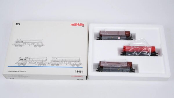 Märklin H0 48451 3 Schüttgut-Kippwagen Fans 126 der DB AG