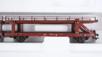 Märklin H0 47123 Doppel-Autotransportwagen beladen mit 8 Pkws der DB