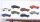 Märklin H0 47123 Doppel-Autotransportwagen beladen mit 8 Pkws der DB