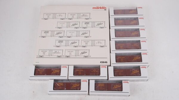 Märklin H0 45646 US-Güterwagen-Set 10 Box Cars