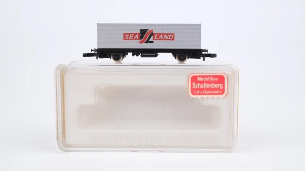 Märklin Z 8616 Behälter-Tragwagen mit Container "SeaLand" DB