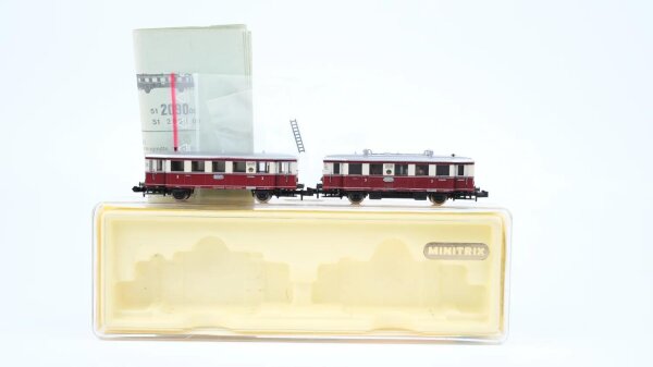 Minitrix N 51 2093 00 Dieseltriebwagen mit Beiwagen VT 135/140 DR Gleichstrom