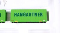 Märklin H0 47453 Taschenwagen-Set "Hangartner" Sdgkms der SBB