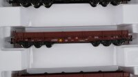 Brawa H0 2020 Güterwagen Flachwagen Set Samms DB