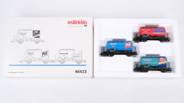 Märklin H0 46423 Kesselwagen-Set Henkel DB