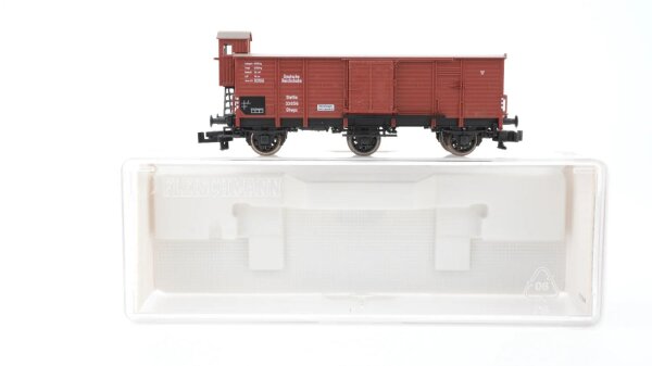 Fleischmann N 8380K Gedeckter Güterwagen mit Bremserhaus Ghwps DRG