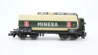 Minitrix N 15309 Kesselwagen mit Bremserhaus Minera DB