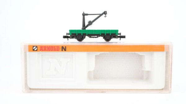 Arnold N 4660 Niederbordwagen mit Ladekran DB