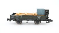 Minitrix N 15330 Flachwagen, Ladung: Statue und Sockel Hrz K.Bay.Sts.B.