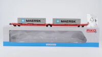 Piko H0 54775 Taschenwagen T3000e mit 2 Maersk Containern DB