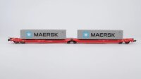 Piko H0 54775 Taschenwagen T3000e mit 2 Maersk Containern DB