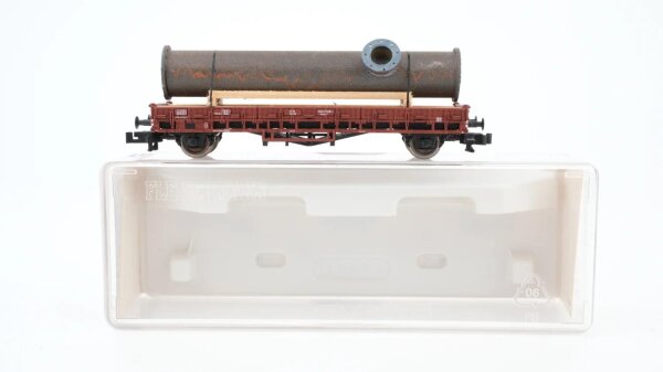 Fleischmann N 82588701K Rungenwagen, Ladung: Rohr Klms DB