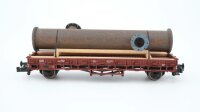 Fleischmann N 82588701K Rungenwagen, Ladung: Rohr Klms DB
